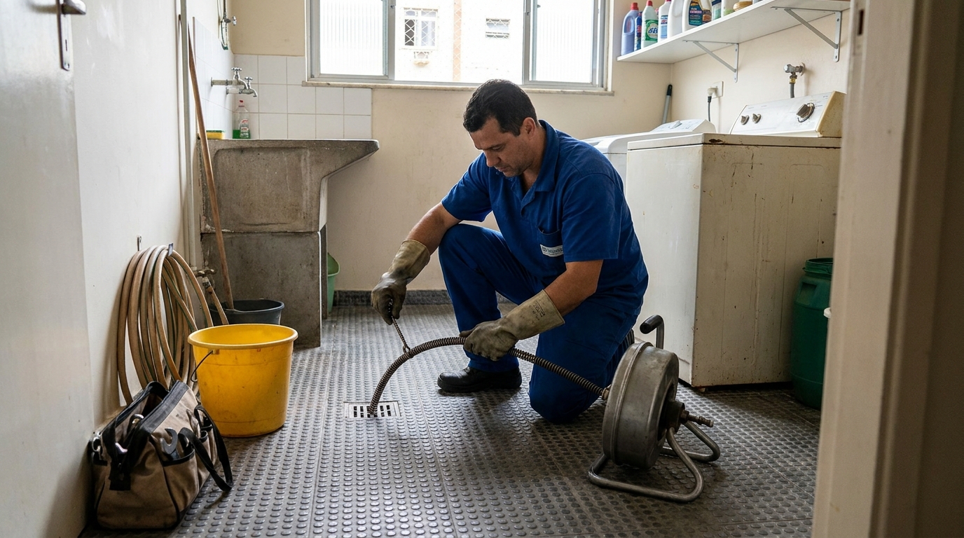 Desentupimento de ralo profissional em Campina Grande‑PB
