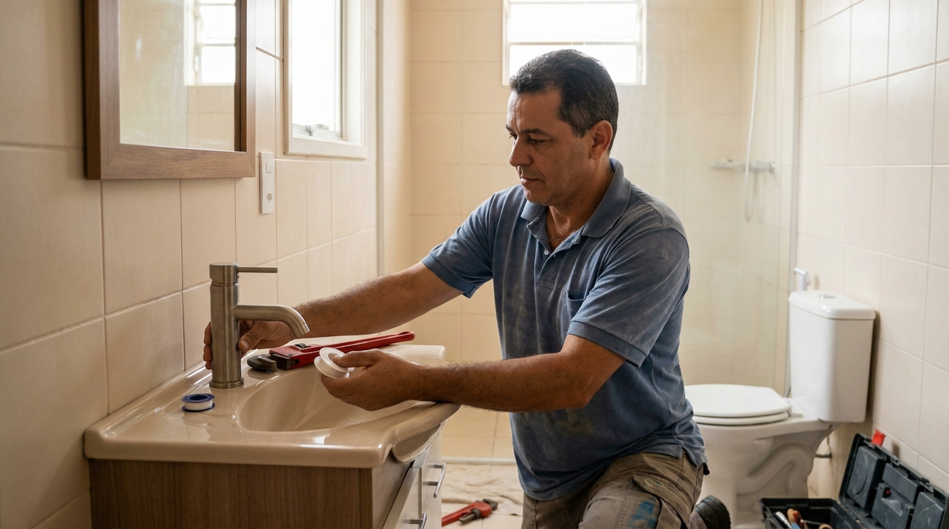 Instalação de torneira profissional em Campina Grande‑PB
